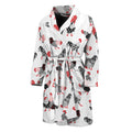 Exotic Chicken Pattern Print Men's Bathrobe