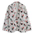 Exotic Chicken Pattern Print Men's Blazer