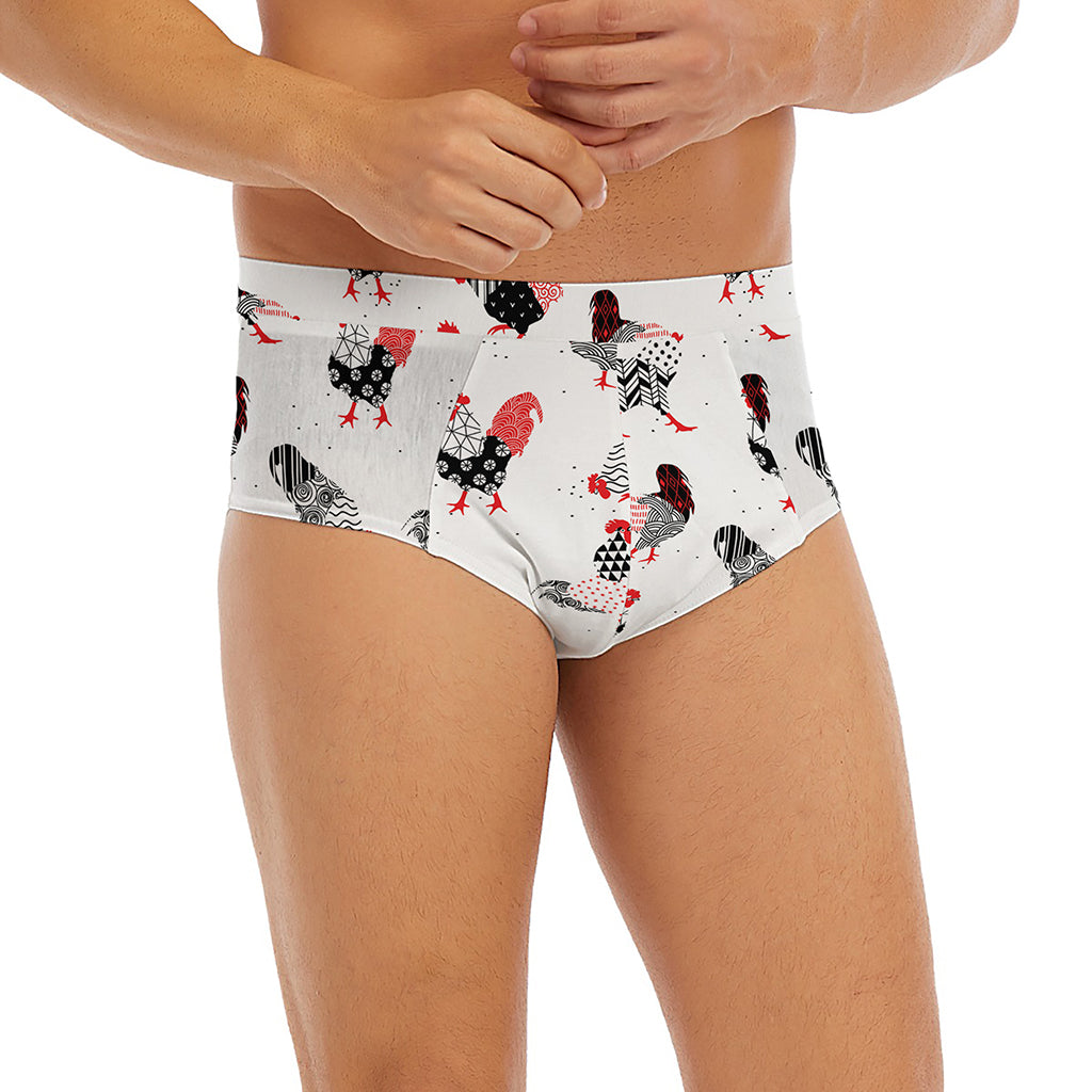 Exotic Chicken Pattern Print Men's Briefs