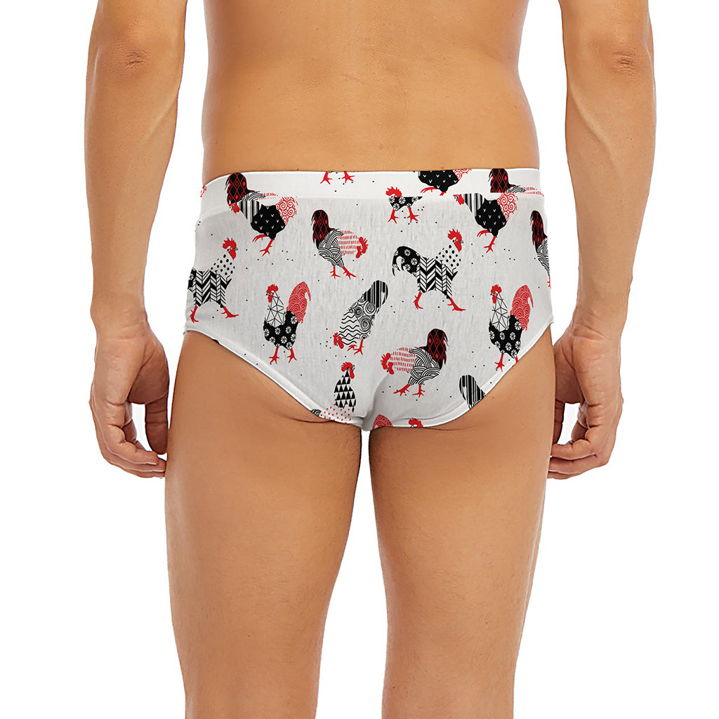 Exotic Chicken Pattern Print Men's Briefs