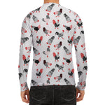 Exotic Chicken Pattern Print Men's Long Sleeve Rash Guard