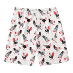 Exotic Chicken Pattern Print Men's Swim Trunks