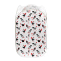 Exotic Chicken Pattern Print Mesh Laundry Hamper