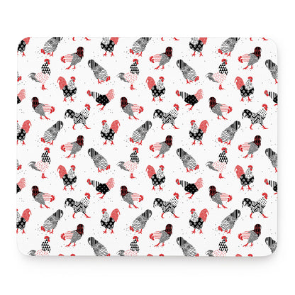 Exotic Chicken Pattern Print Mouse Pad