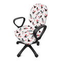 Exotic Chicken Pattern Print Office Chair Cover
