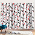 Exotic Chicken Pattern Print Pencil Pleat Curtains