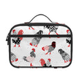 Exotic Chicken Pattern Print Portable Lunch Bag