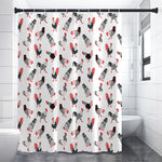 Exotic Chicken Pattern Print Premium Shower Curtain