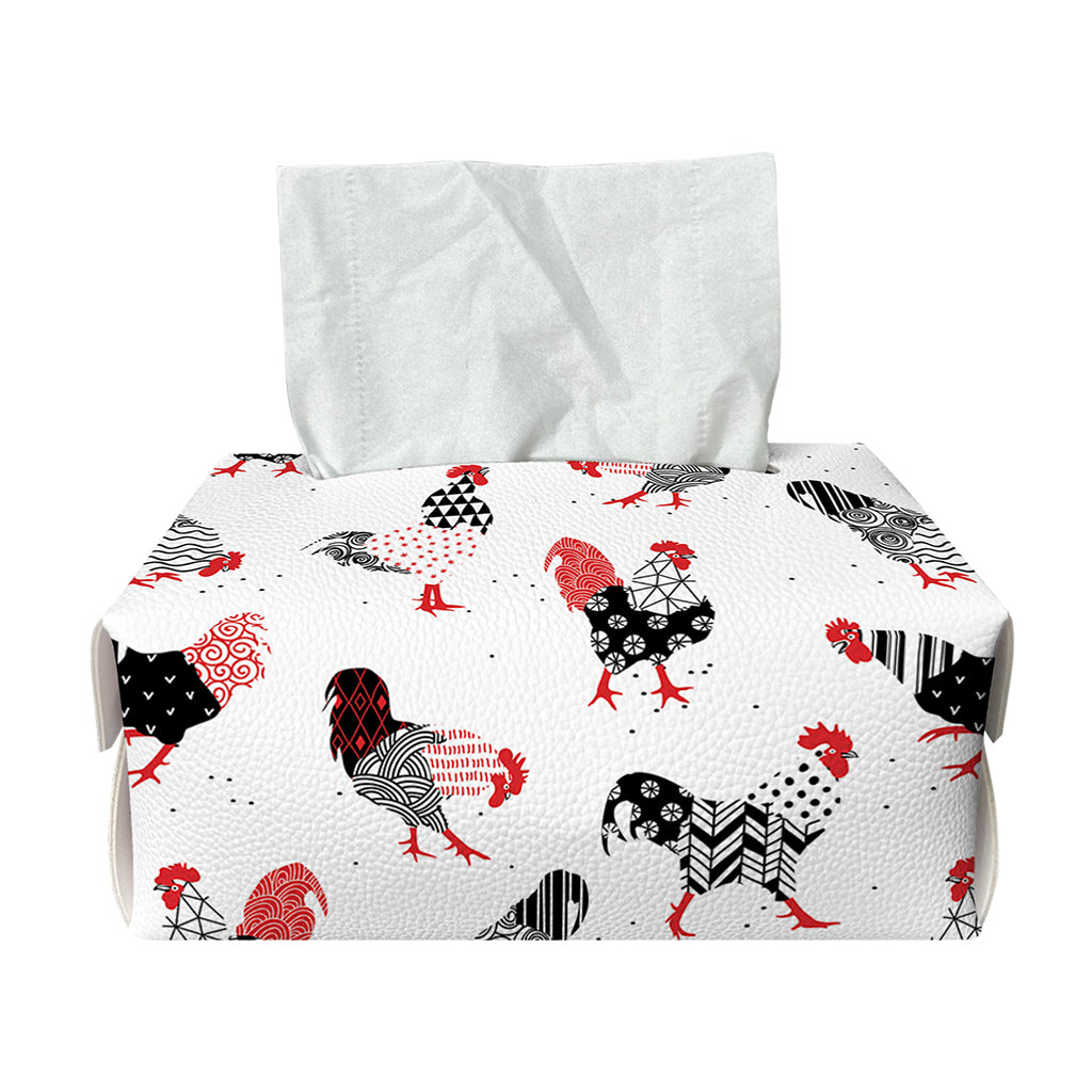 Exotic Chicken Pattern Print Rectangle Tissue Box Cover