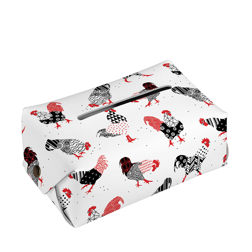 Exotic Chicken Pattern Print Rectangle Tissue Box Cover