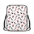 Exotic Chicken Pattern Print Rectangular Crossbody Bag