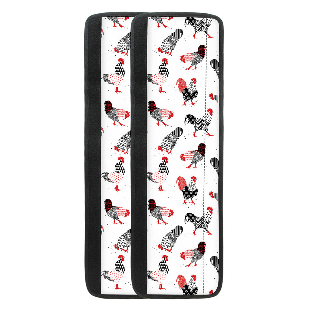 Exotic Chicken Pattern Print Refrigerator Handle Covers