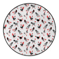 Exotic Chicken Pattern Print Round Floor Mat