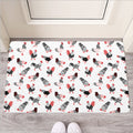 Exotic Chicken Pattern Print Rubber Doormat