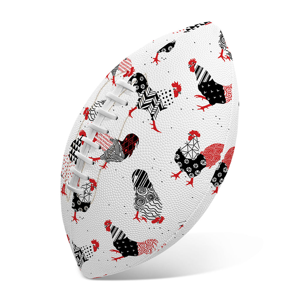 Exotic Chicken Pattern Print Rugby Ball