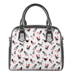 Exotic Chicken Pattern Print Shoulder Handbag