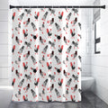 Exotic Chicken Pattern Print Shower Curtain