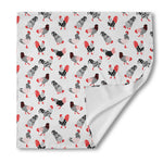 Exotic Chicken Pattern Print Silk Bandana
