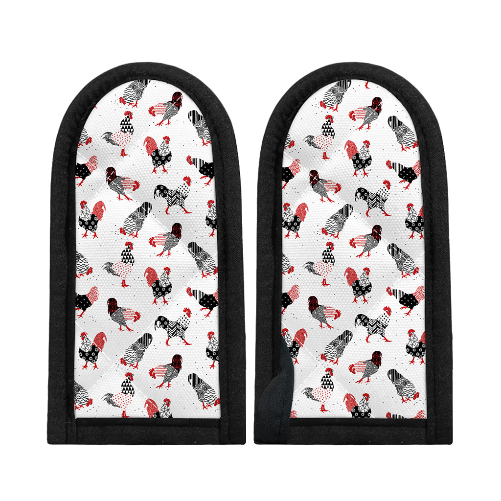 Exotic Chicken Pattern Print Skillet Handle Cover
