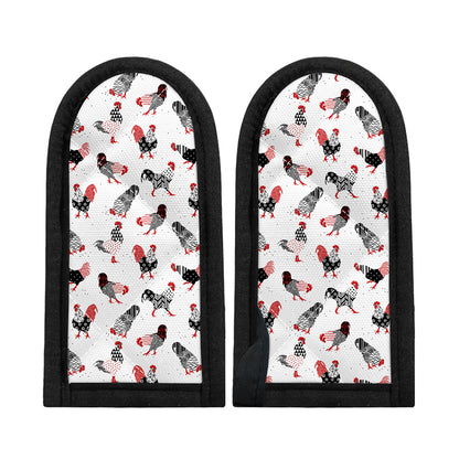 Exotic Chicken Pattern Print Skillet Handle Cover