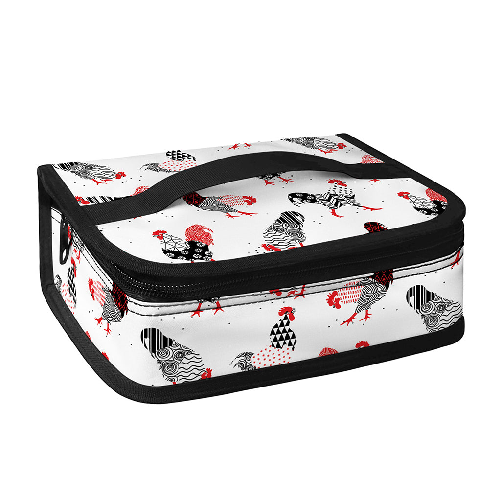 Exotic Chicken Pattern Print Small Lunch Bag