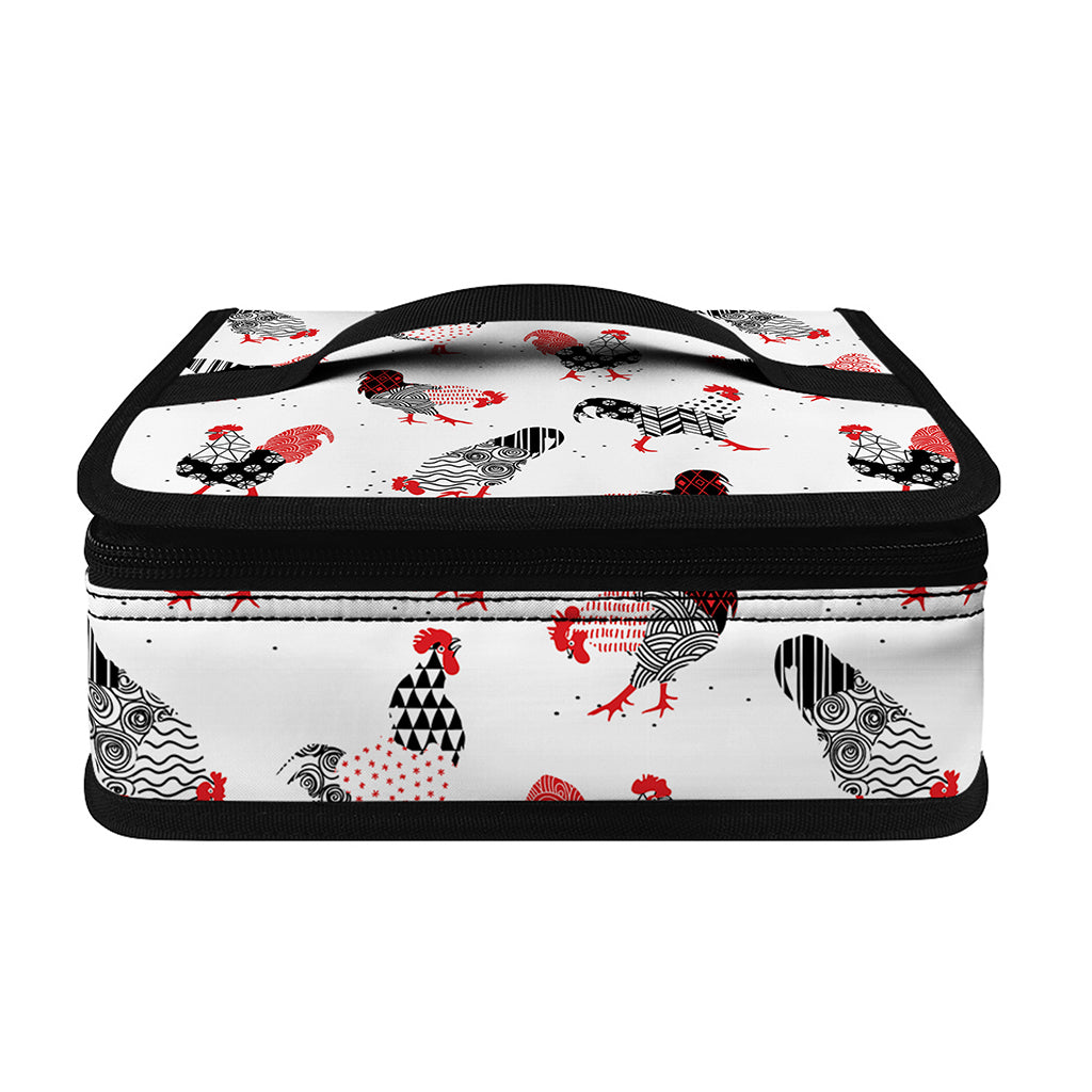 Exotic Chicken Pattern Print Small Lunch Bag