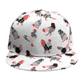 Exotic Chicken Pattern Print Snapback Cap