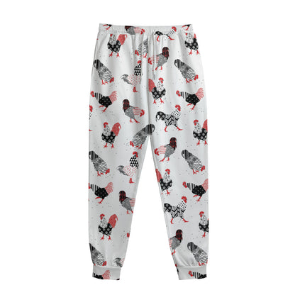 Exotic Chicken Pattern Print Sweatpants