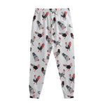 Exotic Chicken Pattern Print Sweatpants