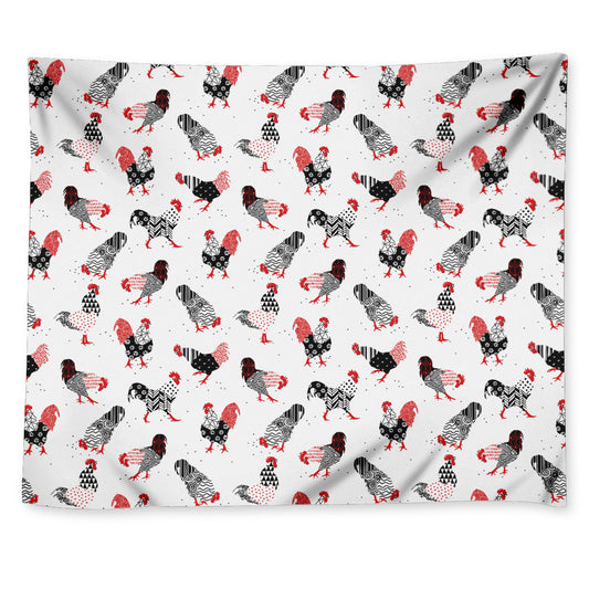 Exotic Chicken Pattern Print Tapestry
