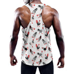 Exotic Chicken Pattern Print Training Tank Top