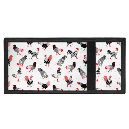 Exotic Chicken Pattern Print Trifold Wallet