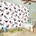 Exotic Chicken Pattern Print Wall Sticker