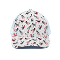 Exotic Chicken Pattern Print White Mesh Trucker Hat