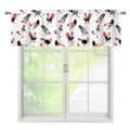 Exotic Chicken Pattern Print Window Valance