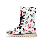 Exotic Chicken Pattern Print Winter Boots