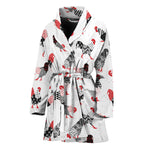 Exotic Chicken Pattern Print Women's Bathrobe