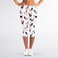 Exotic Chicken Pattern Print Women's Capri Leggings