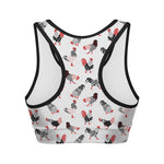 Exotic Chicken Pattern Print Women's Sports Bra