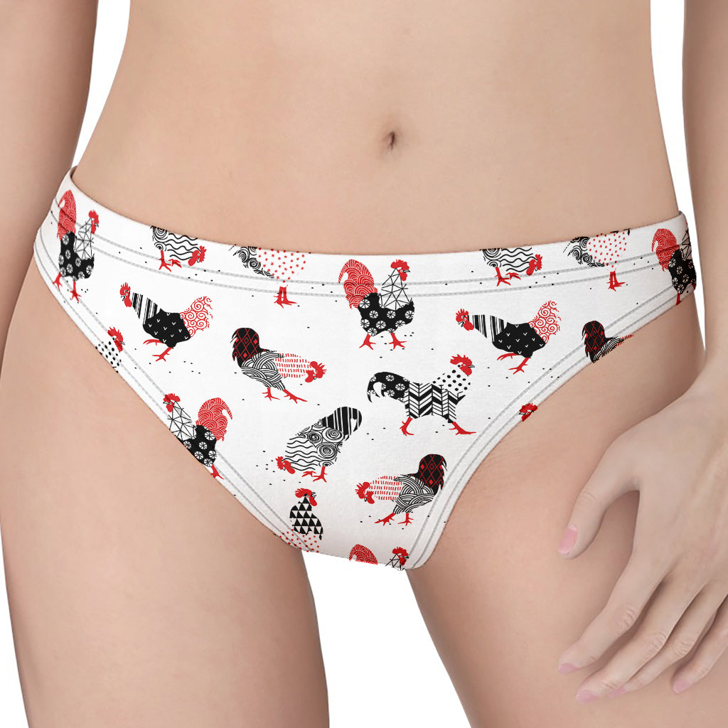 Exotic Chicken Pattern Print Women's Thong
