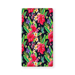 Exotic Hibiscus Flowers Pattern Print Baby Crib Sheet