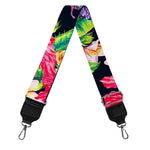 Exotic Hibiscus Flowers Pattern Print Bag Strap