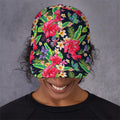 Exotic Hibiscus Flowers Pattern Print Baseball Cap