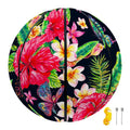 Exotic Hibiscus Flowers Pattern Print Basketball