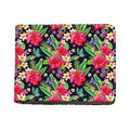 Exotic Hibiscus Flowers Pattern Print Bifold Wallet