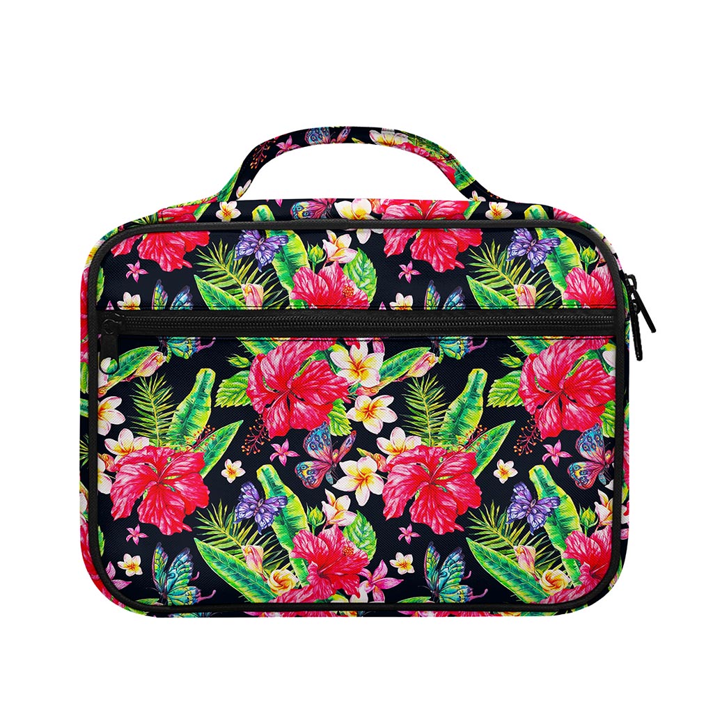 Exotic Hibiscus Flowers Pattern Print Briefcase Bible Bag
