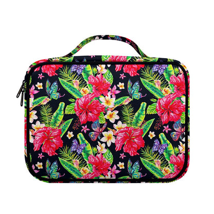Exotic Hibiscus Flowers Pattern Print Briefcase Bible Bag