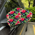 Exotic Hibiscus Flowers Pattern Print Car Side Mirror Covers