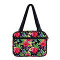 Exotic Hibiscus Flowers Pattern Print Double Strap Bible Bag