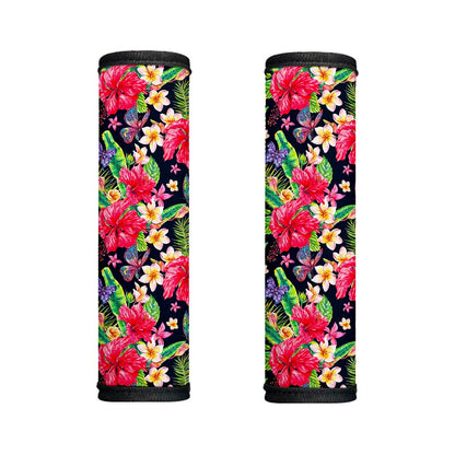 Exotic Hibiscus Flowers Pattern Print Handle Covers